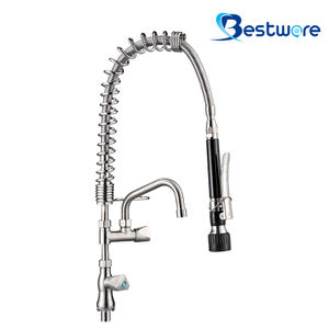 Single Deck Mount Café Pre Rinse Faucet