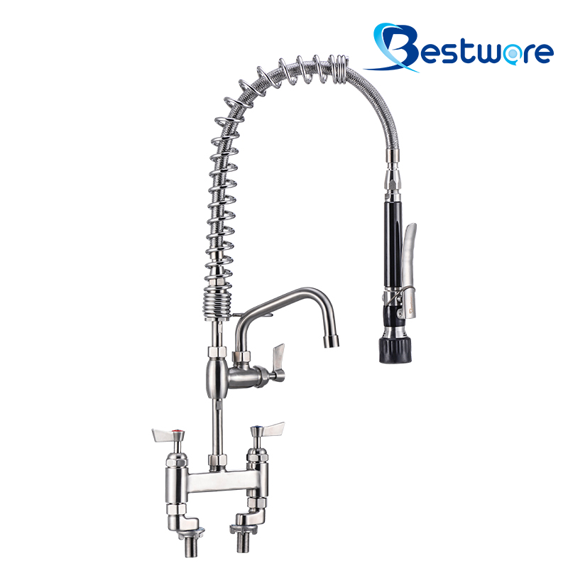 4"/8" Deck Mount Café Pre Rinse Unit