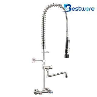 150mm Wall Mount Pre Rinse Faucet
