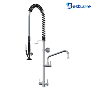 Economy - H/M Pre-rinse Faucet with 10" Pot Filler